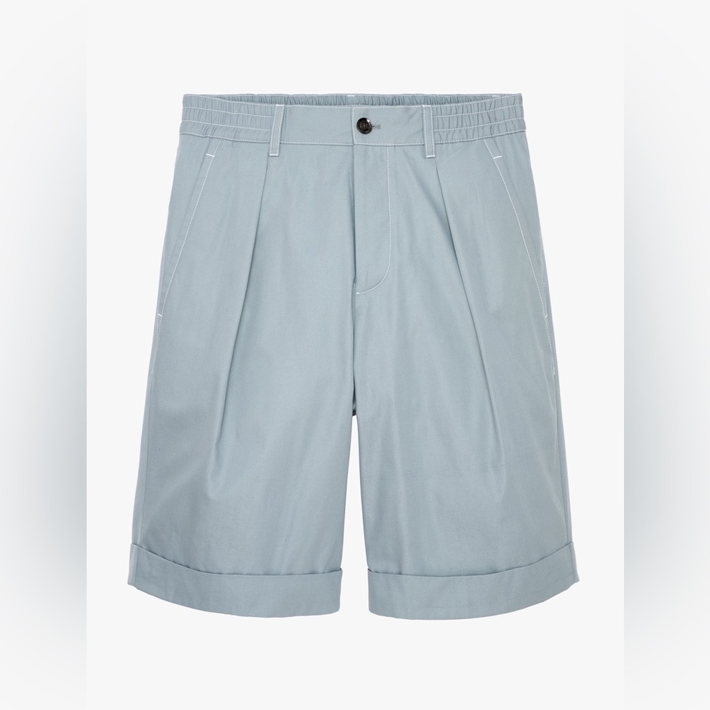 Zara Light Blue Men's Shorts